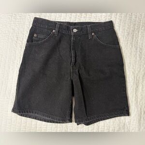 Vintage 951 Levi's Black Denim Shorts